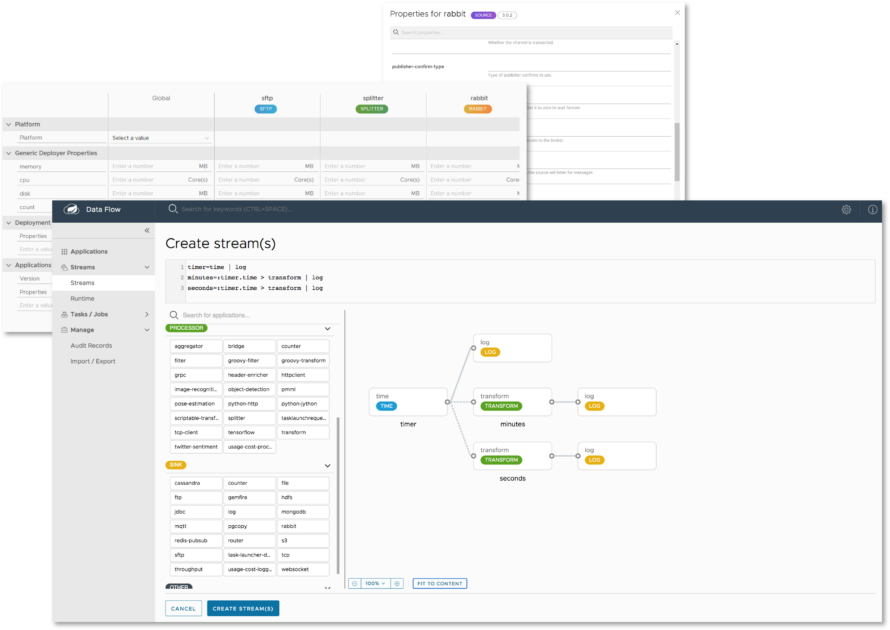 Interface web du SCDF