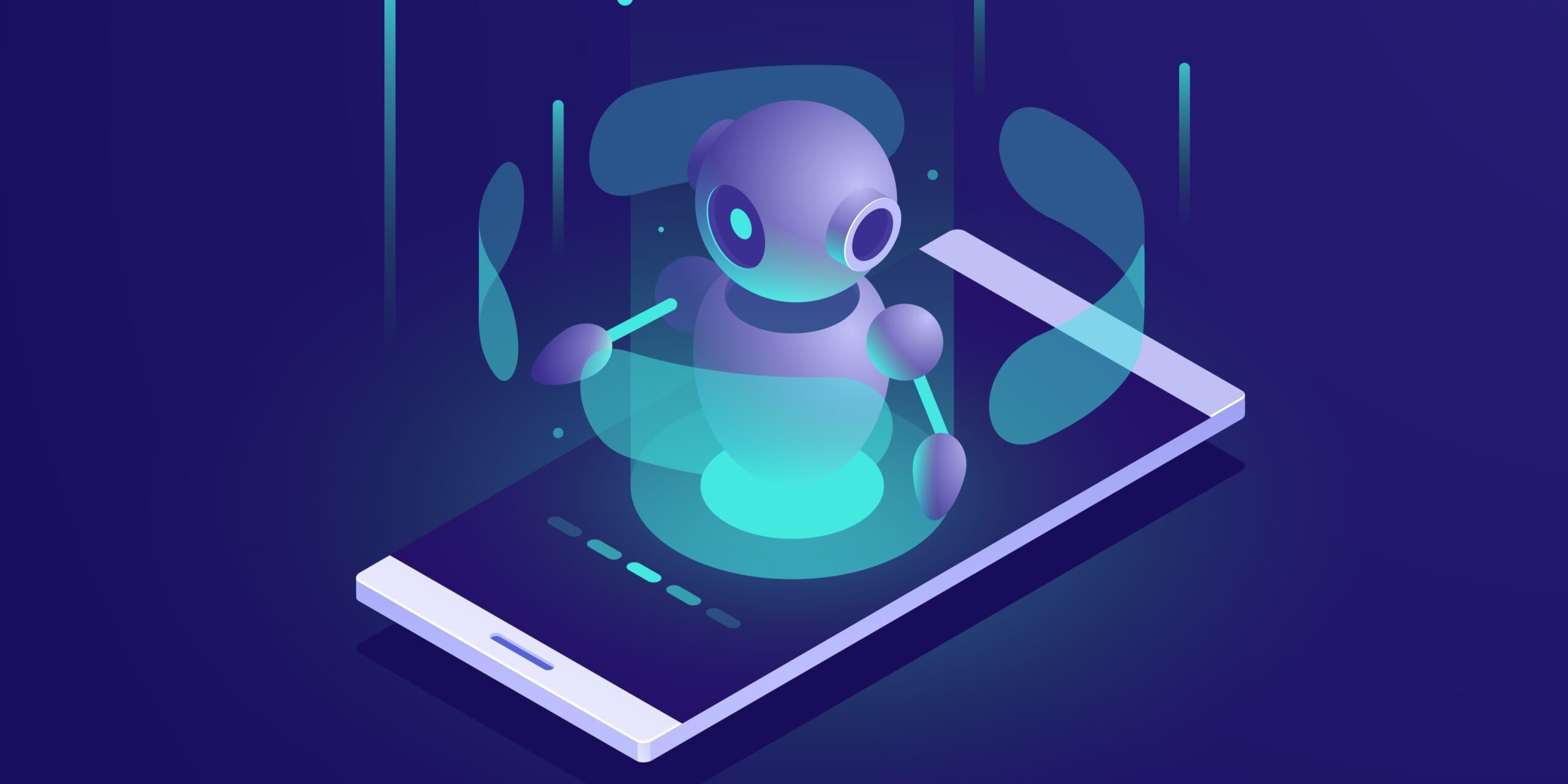 Robot on mobil phone