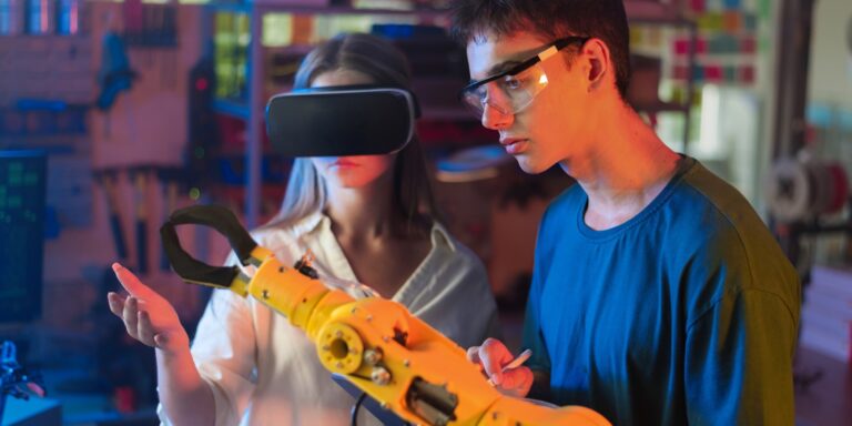 user remotely controlling robots