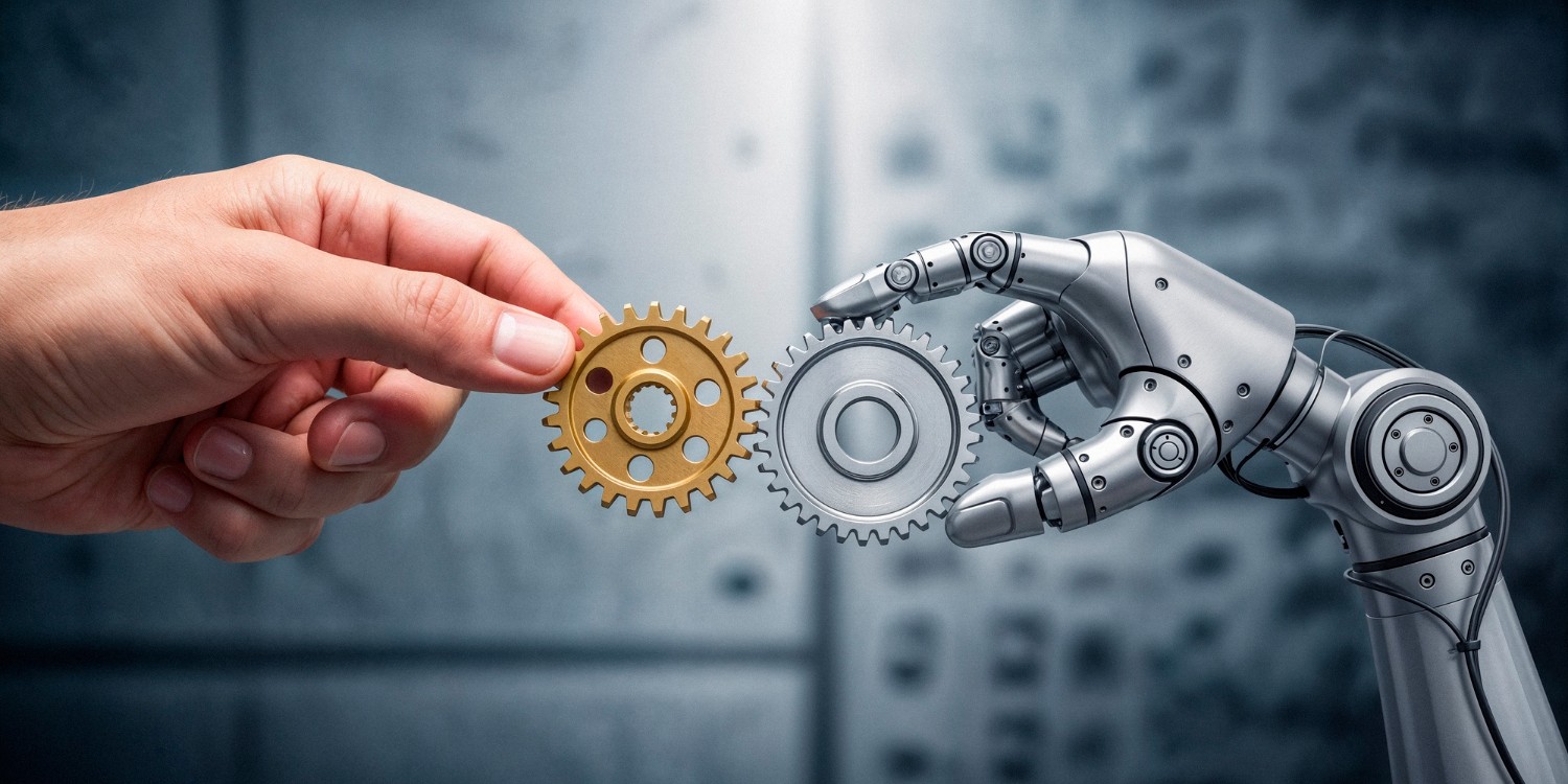 hand and robot spare